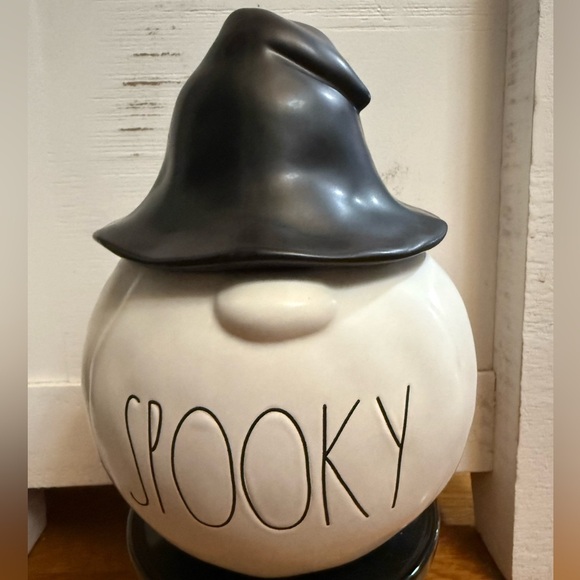 Other - Rae Dunn Spooky Gnome.  Black and White Halloween Decor
